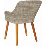  Vrtna stolica 2 pcs Svijetlo siva 62,5 x 55 x 82 cm poliratan | shoptok.hr