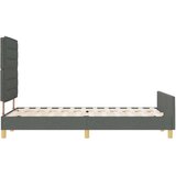 vidaXL Posteljnica Temno siva Inženirski les 120 x 190 cm Postelja | Shoptok.si