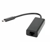 Mrežni Adapter USB-C na ethernet RJ-45,muški-ženski,crni