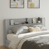 vidaXL Omarica za vzglavje postelje LED siva sonoma 200x16,5x103,5 cm Cene