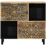 vidaXL Stranska omarica 80x33x75 cm trden mangov les | Shoptok.si