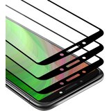  motorola moto E5 plus - zaščitna folija v transparentno s čarno - 3-pack kaljeno steklo za zaščito zaslona s trdoto 9H in 3D dotikom, (20548182) | Shoptok.si