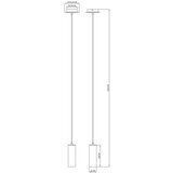 Globo 57911HW - visilica na sajli robby 1xGU10/35W/230V bela | Eponuda.com