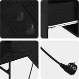 vidaXL Stol Crni hrast 182 x 101 x 87.5 cm Konstruirano drvo | shoptok.hr