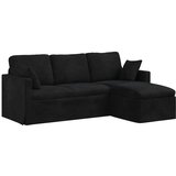 SOFA Crna Sveukupne dimenzije: 198 x 134 x 80 cm (Š x Dub x V) | shoptok.hr