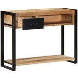 vidaXL konzolna miza 100x35x75 cm Masivni neobdelan les Mango | Shoptok.si