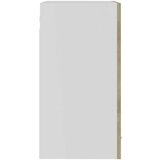 Viseći Viseča steklena omarica sonoma hrast 40x31x60 cm iverna plošča, (20716769) | Shoptok.si