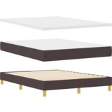  Postelja z vzmetnico z vzmetnico Temno rjava 140 x 190 cm blago, (5000069865) | Shoptok.si