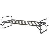 WOOOD Črna zložljiva postelja z letvenim dnom 90x200 cm Lucy – | Shoptok.si