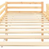  Otroški pograd s toboganom in lestvijo borovina 97x208 cm, (20650872) | Shoptok.si