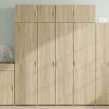 vidaXL Omara za shranjevanje sonoma hrast 80x42,5x225 cm inž. les | Shoptok.si