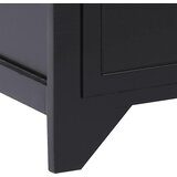 TV ormarić crni 108 x 30 x 40 cm od masivnog drva paulovnije | shoptok.hr