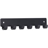SIRO Zidna lajsna s kukicama (D x Š x V: 240 x 16 x 41 mm, Crna) | shoptok.hr