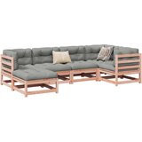  6-dijelni set vrtnih sofa od duglazije i jelovine s jastucima | shoptok.hr