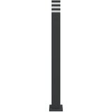  Vanjska podna svjetiljka s utičnicom crna 110 cm aluminijska | shoptok.hr