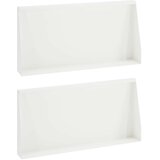  Zid za zadržavanje 2 kom. 80 x 12 x 50 cm Čelik Bijela | shoptok.hr