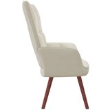  Stol za sproščanje kremno bel žamet, (20934404) | Shoptok.si