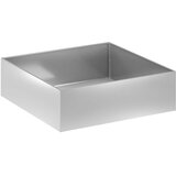  Vrtna saksija 2 kom. Srebrna 80 x 80 x 30 cm Pocinčani čelik | shoptok.hr