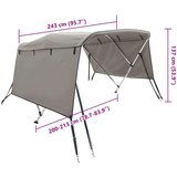 Tenda bimini s 4 luka i bočnim stijenkama 243x(200-213)x137 cm | shoptok.hr