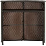  Vrtni barski stol smeđi 120 x 55 x 110 cm od poliratana | shoptok.hr