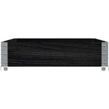 vidaXL Vrtni sadilica crna 120 x 80 cm od masivne borovine | shoptok.hr