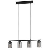 Eglo viseća lampa ZOCABON 4xE27 81,5 cm crna 99707 | Eponuda.com