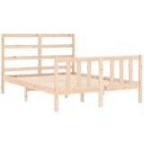  Kreveta s uzglavljem 120 x 200 cm od masivnog drva | shoptok.hr