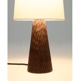 Kave Home Bela/temno rjava namizna svetilka s tekstilnim senčilom (višina 50 cm) Amire – | Shoptok.si