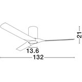Nova Luce Mat črna/v temni naravni barvi kovinska LED stropna svetilka Polar – | Shoptok.si