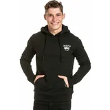 Meatfly Majica s kapuljačom na otvorenom Leader Of The Pack Hoodie Black M