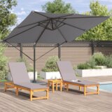 vidaXL Nagibni Roma Parasol Antracit 286x285x265 cm Aluminij | Shoptok.si