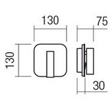  Redo 01-2977 - LED zidna svetiljka QUDA LED/6W/230V + LED/3W CRI 90 zlatna | Eponuda.com