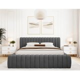 ELTAP Tamno sivi tapecirani bračni krevet s prostorom za odlaganje s podnicom 140x200 cm Carilla – | shoptok.hr