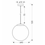 Brilagi Luster na sajli POLOS 1xE27/40W/230V prečnik 40 cm crna | Eponuda.com