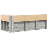  Krevet s policama Betonski sivi 75 x 190 cm Konstruirano drvo | shoptok.hr
