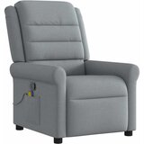 Maison Chic Masažni fotelj - Relax naslanjač svetlo sivo blago, (22134762) | Shoptok.si
