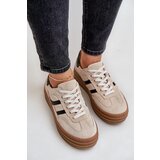 Zazoo Suede platform sneakers beige N1176 | shoptok.hr
