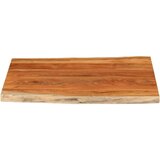 vidaXL Stolna ploča 90x80x2,5 cm pravokutna bagremovo drvo živi rub | shoptok.hr