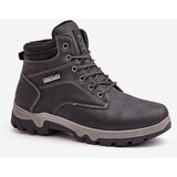 EVENTO Men's Insulated Trekking Shoes Made Of Eco Leather Navy Neramia | Shoptok.si