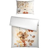 Esposa OBOJESTRANSKA POSTELJNINA 140/200 cm saten rjavosiva | Shoptok.si