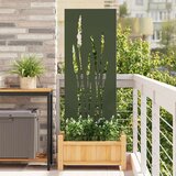 vidaXL Dekorativna ploča za vrt Maslinovo zelena 50 x 140 cm u
