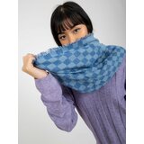 Fashion Hunters Blue women's winter scarf with wool Cene