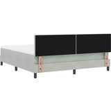  s opruga kutije Svijetlo siva 180 x 200 cm Baršun | shoptok.hr