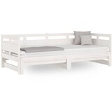  Dnevni ležaj na izvlačenje bijeli 2x(90x200)cm masivna borovina | shoptok.hr