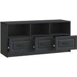 TV omarica s predalom Črna 102 x 34,5 x 47 cm Inženirski les, (5000210506) | Shoptok.si