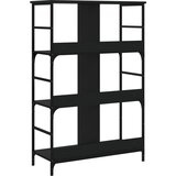 Police za knjige crne 78,5x33x82 cm konstruirano drvo | shoptok.hr