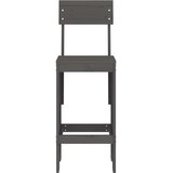  Barski stolci 2 kom sivi 40 x 48,5 x 115,5 cm masivna borovina | Eponuda.ba