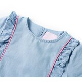  Dječja haljina s volanima nježnoplava 116 | shoptok.hr