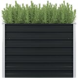 Maison Chic Dvignjeno Cvetlično korito - Cvetlični Lonec antracitno 100x100x77 cm jeklo, (21789247) | Shoptok.si