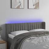 vidaXL LED uzglavlje svjetlosivo 147x16x78/88 cm baršunasto Cijene